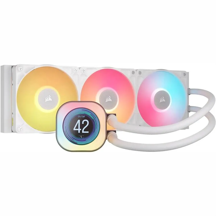 Best Price On Corsair iCUE Link Titan 360 RX LCD White Gaming PC Liquid CPU Cooler In Pakistan - mbatraders (1)