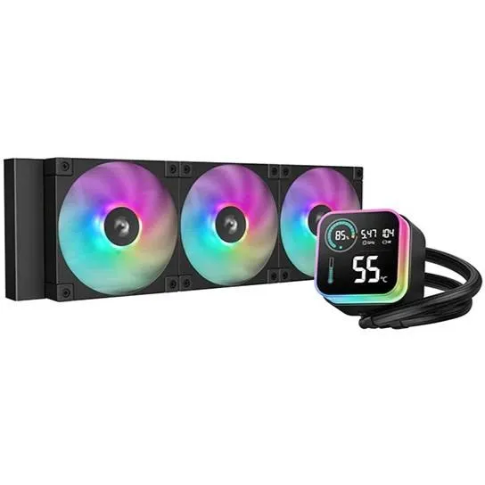 Best Price On DeepCool LQ360 LCD ARGB AIO 360mm PC Liquid CPU Cooler In Pakistan - mbatraders (1)