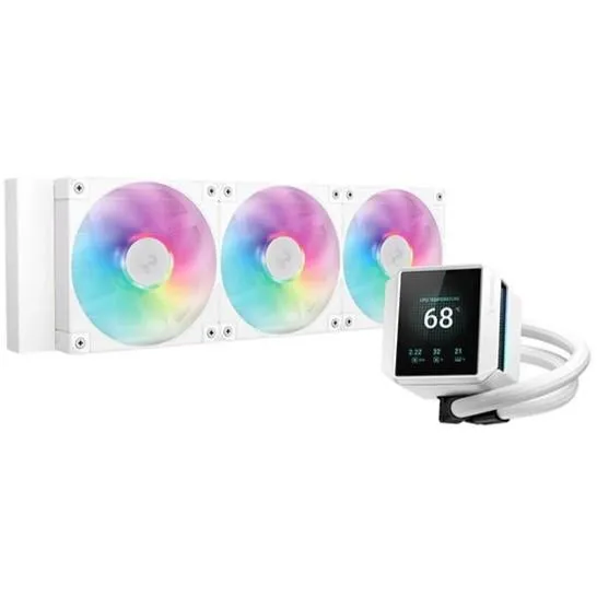 Best Price On DeepCool Mystique 360 WH ARGB LCD AIO 360mm PC Liquid CPU Cooler In Pakistan - mbatraders (1)