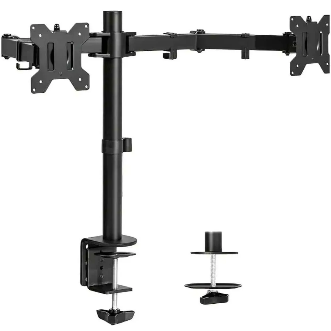 Best Price On Dual Monitor Arm Desk Mount Fully Adjustable Steel Stand In Pakistan - mbatraders (1)