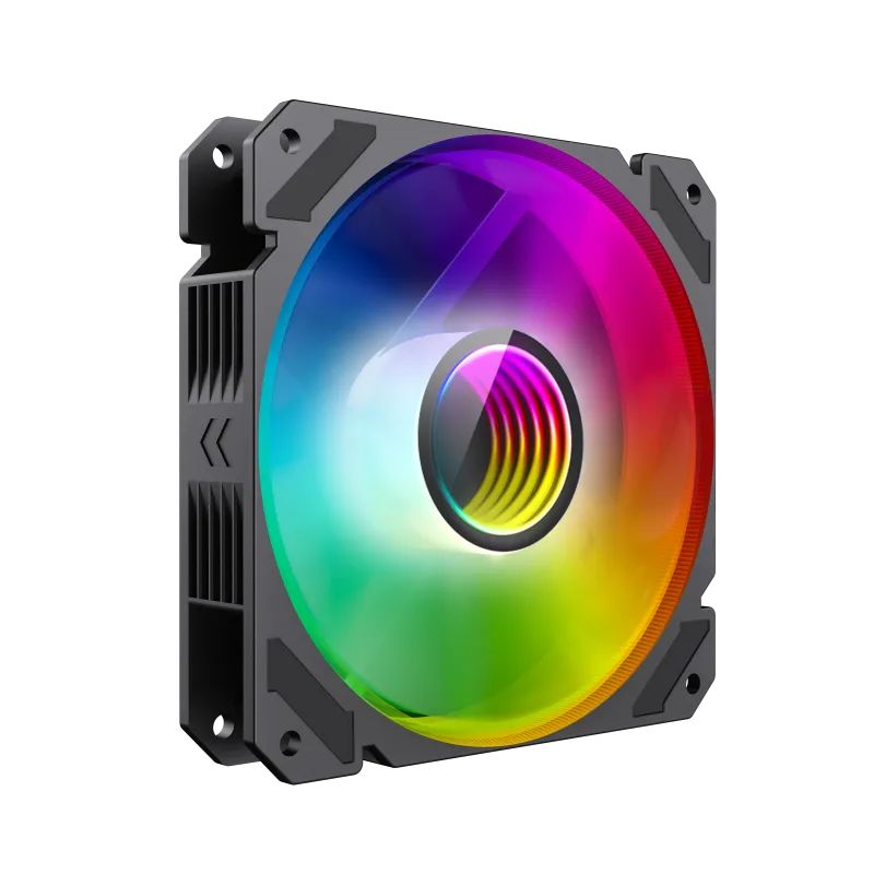 Best Price On GameMax FN-12Rainbow-C9-Infinity ARGB 120mm Gaming PC Case Fan In Pakistan - mbatraders (1)