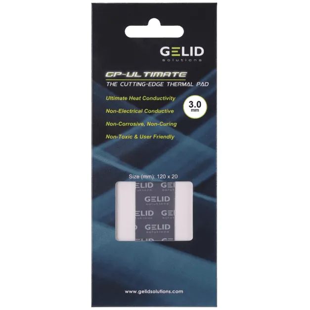 Best Price On Gelid GP-Ultimate 3.0mm 120x20 15W PC Parts Thermal Pad In Pakistan - mbatraders (1)