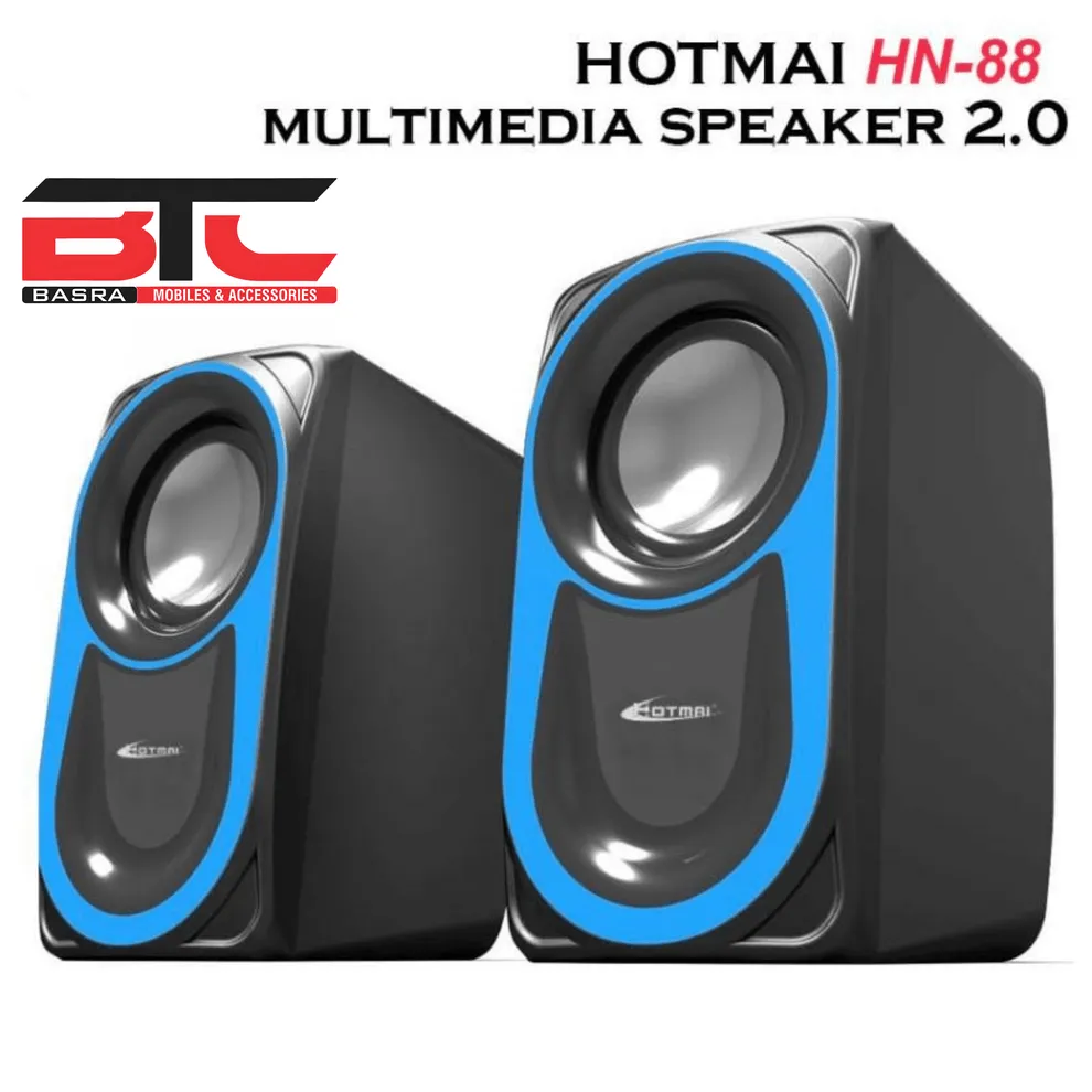 Best Price On HOTMAI HN-88 2.0 USB Multimedia Woofer Speakers for PC, Phone, & Laptop In Pakistan - mbatraders (1)