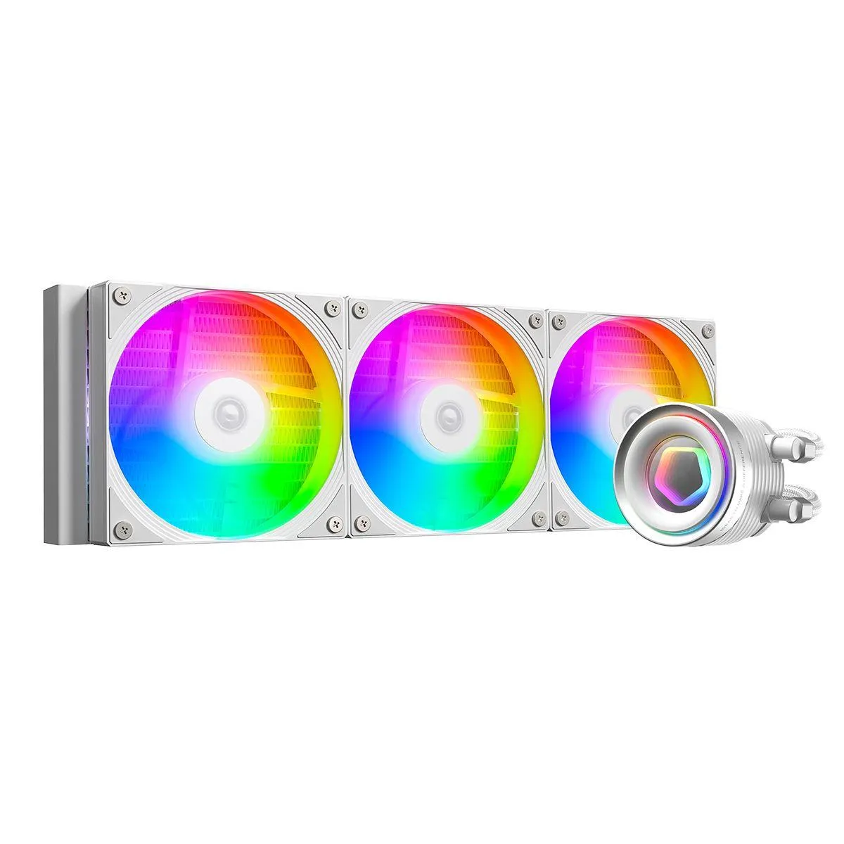 Best Price On ID-Cooling FX360 INF White ARGB AIO 360mm PC Liquid CPU Cooler In Pakistan - mbatraders (1)