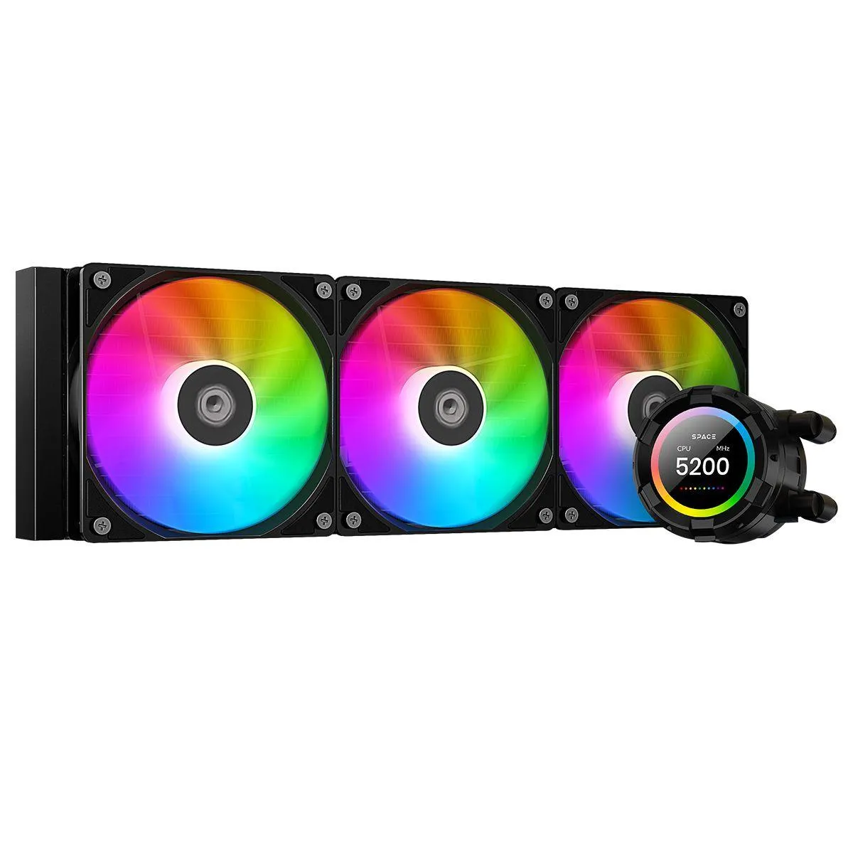 Best Price On ID-Cooling SL360 XE LCD ARGB AIO 360mm Black PC Liquid CPU Cooler In Pakistan - mbatraders (1)