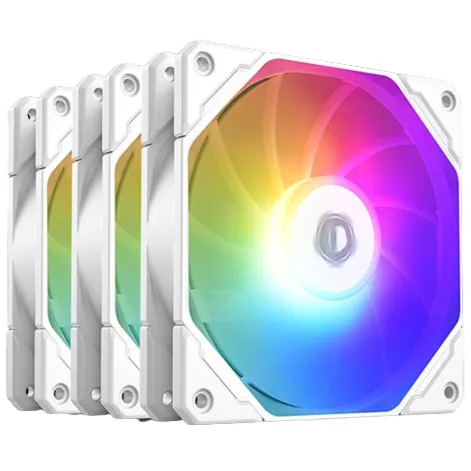 Best Price On ID-Cooling TF-12025-PRO-ARGB Trio White 120mm Case Fans In Pakistan - mbatraders (1)