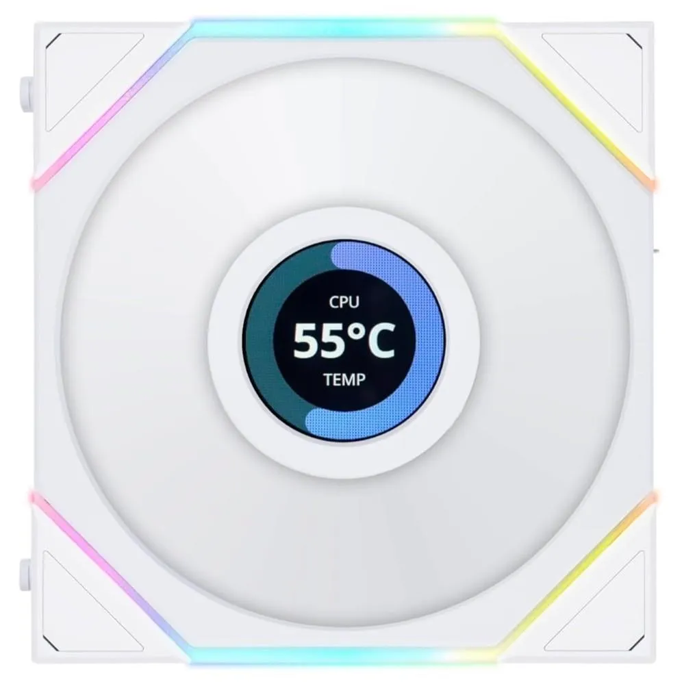 Best Price On Lian Li UNI Fan TL LCD 120 ARGB White Single Computer Case FanIn Pakistan - mbatraders (1)