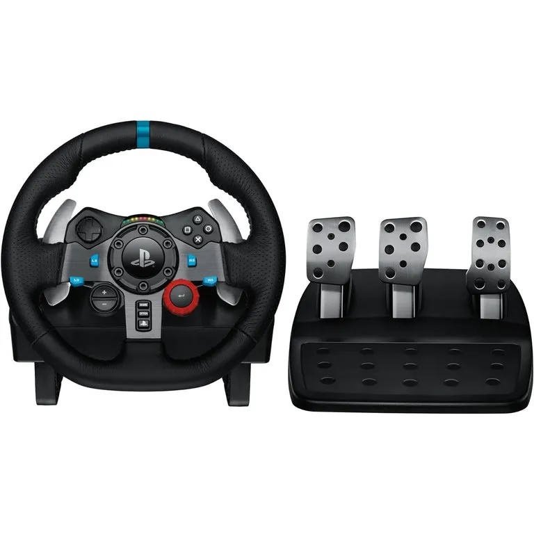 Best Price On Logitech G29 Driving Force Racing Wheel and Floor Pedals For PS5, PS4, PC, Mac - Black In Pakistan - mbatraders (1)