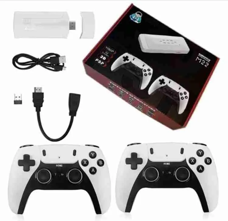 Best Price On M22 Game Stick Retro Video Game Console with 2 Wireless Controllers In Pakistan - mbatraders (1)