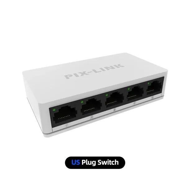 Best Price On PIX-LINK SW05 5V Mini Ethernet 5 Port 10100Mbps Network Switch In Pakistan - mbatraders (1)
