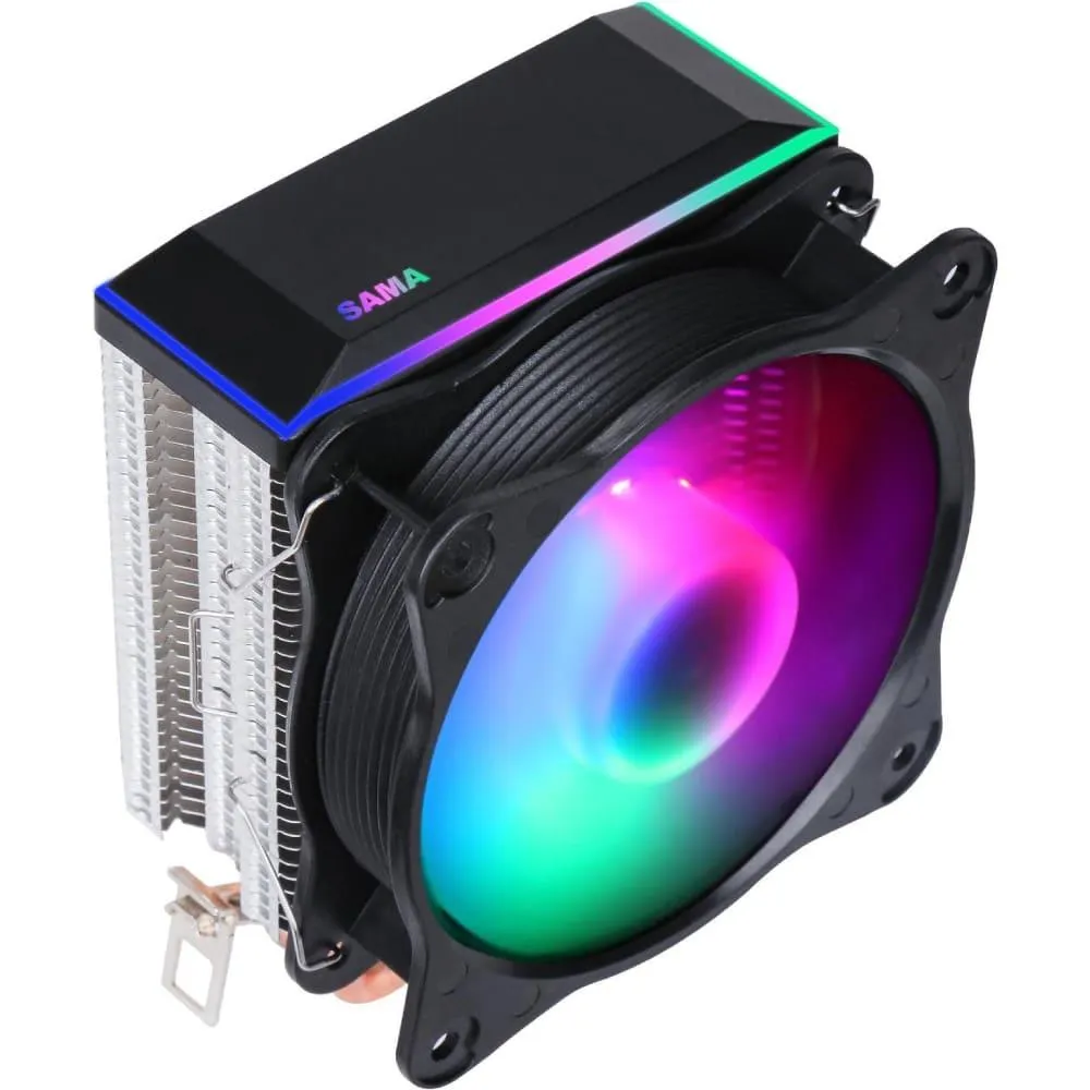 Best Price On SAMA KA200D Universal RGB Gaming CPU Air Cooler In Pakistan - mbatraders (1)