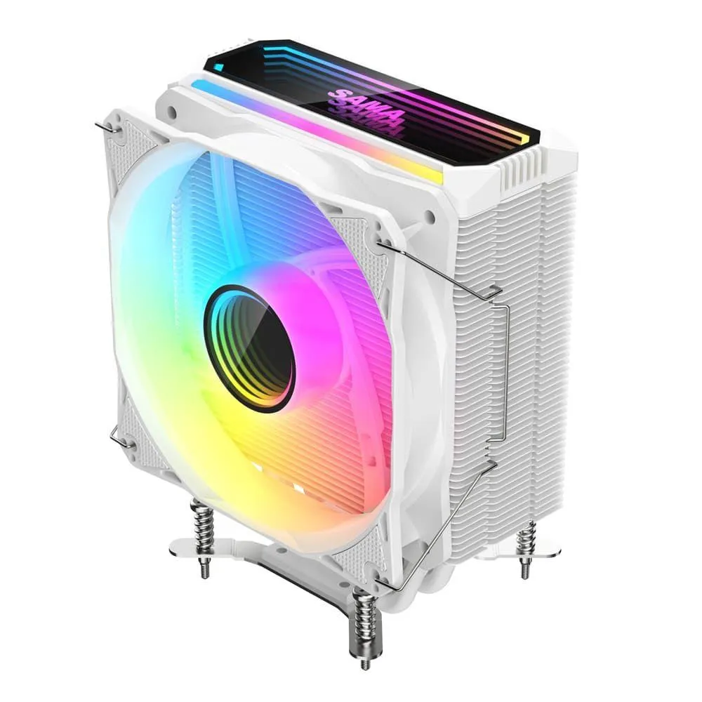 Best Price On Sama 4PI CPU Air Cooler With 4 Heat Copper Pipe 120mm Cooling Fan In Pakistan - mbatraders (1)