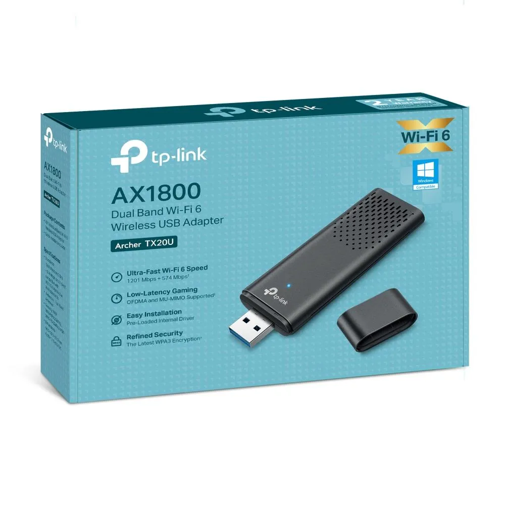 Best Price On TP-Link Archer TX20U AX1800 Dual Band WiFi 6 Wireless USB Adapter In Pakistan - mbatraders (1)