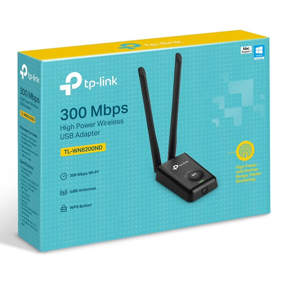 Best Price On TP-Link TL-WN8200ND 300Mbps High Power Wireless USB Adapter In Pakistan - mbatraders (1)