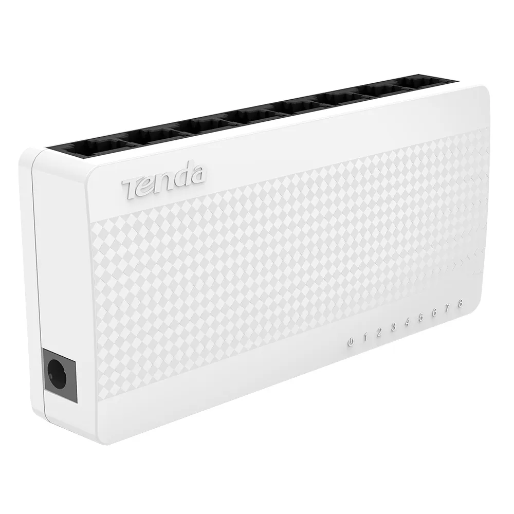 Best Price On Tenda S108 8-Port 10100Mbps IEEE 802.3ux, Plug and Play Fast Network Switch In Pakistan - mbatraders (1)