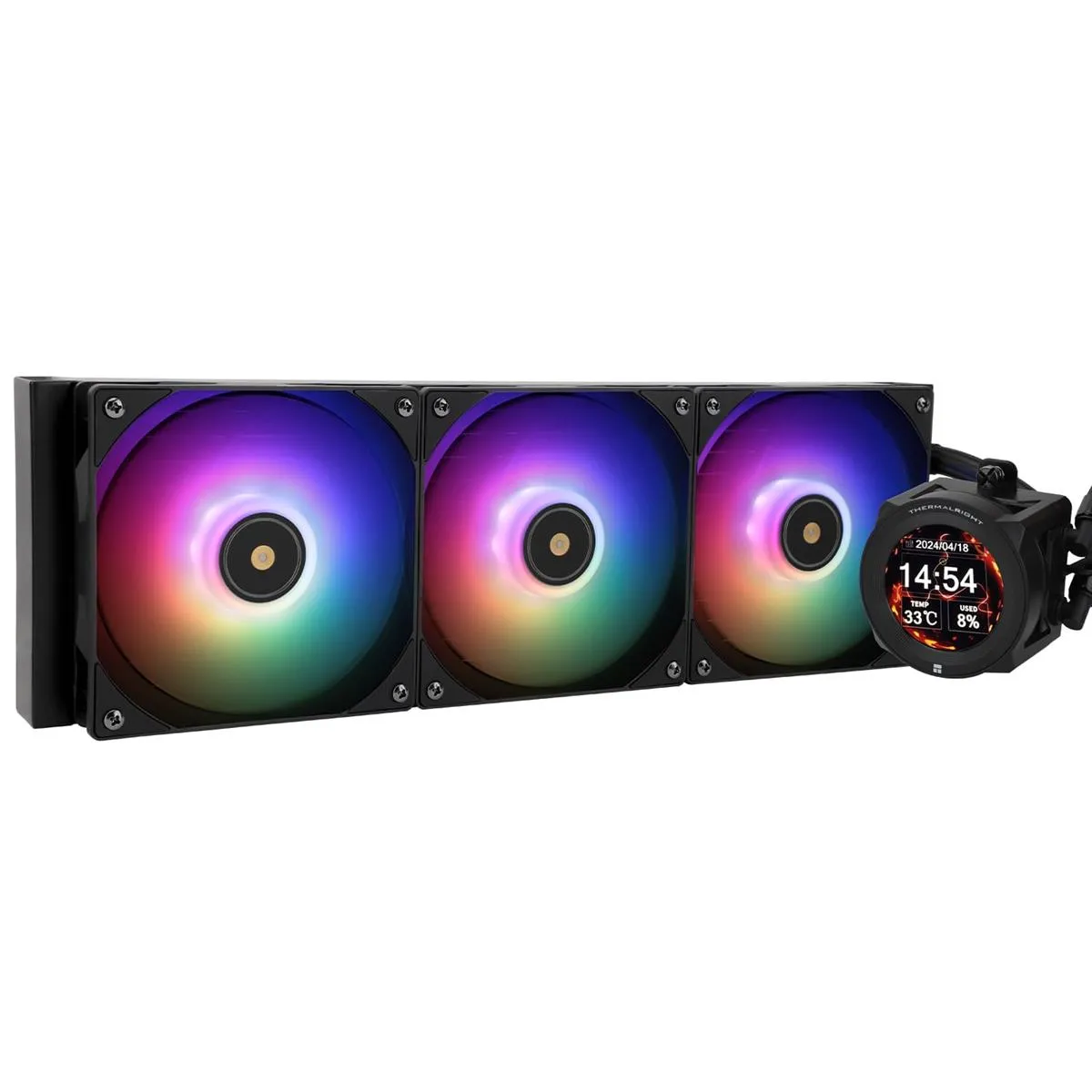 Best Price On Thermalright CORE Vision 360 Black ARGB-360mm AIO PC CPU Liquid Cooler In Pakistan - mbatraders (1)