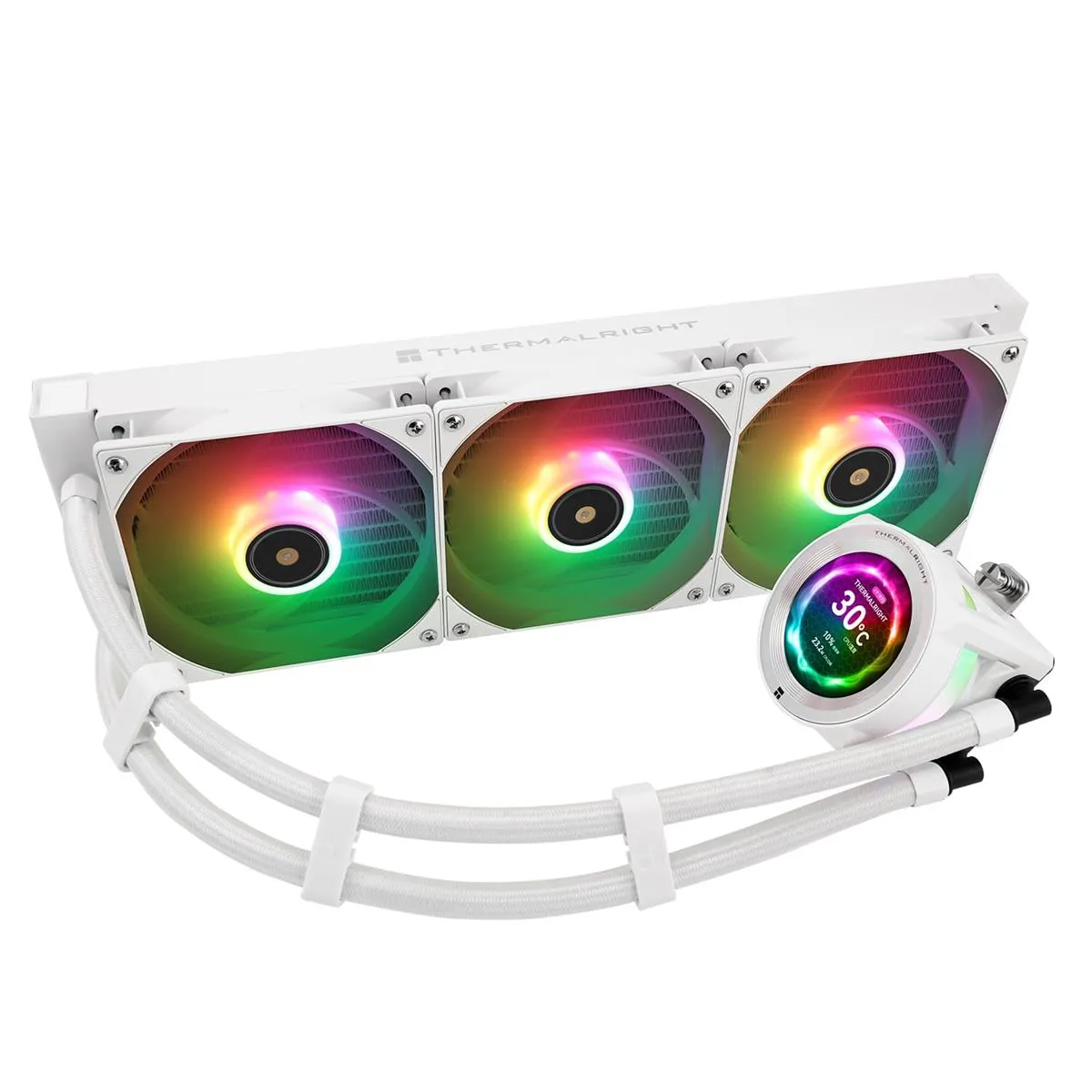 Best Price On Thermalright Core Vision 360 White ARGB 360mm AIO PC CPU Liquid Cooler In Pakistan - mbatraders (1)