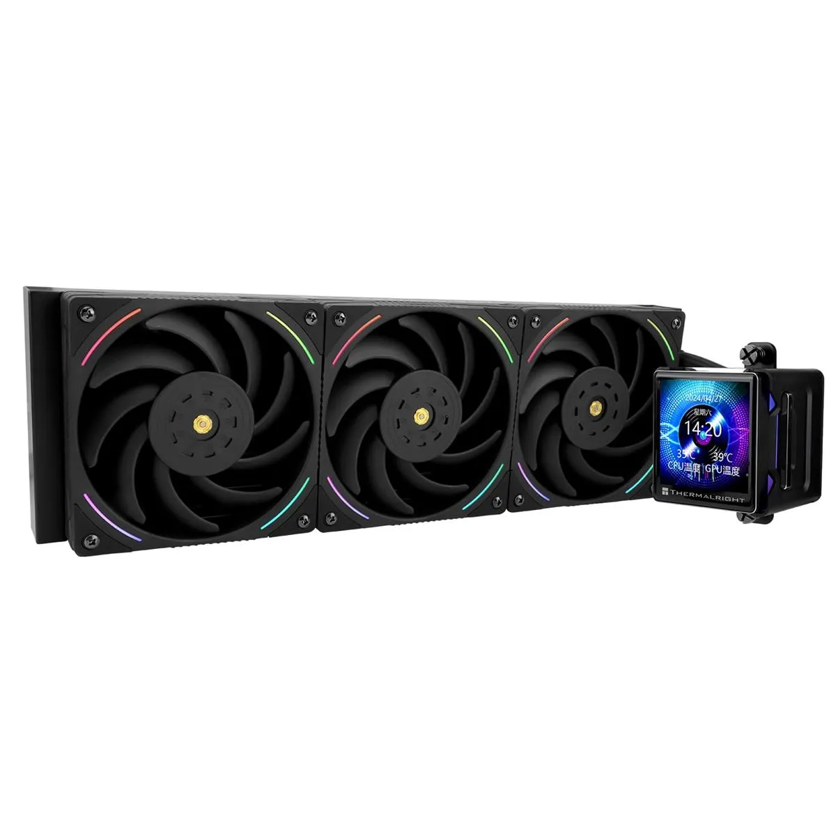Best Price On Thermalright Elite Vision 360 Black ARGB LCD AIO 360mm PC Liquid CPU Cooler In Pakistan - mbatraders (1)