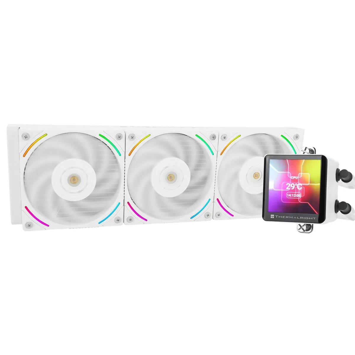 Best Price On Thermalright Frozen Vision 360 White Liquid PC CPU Water Cooler In Pakistan - mbatraders (1)