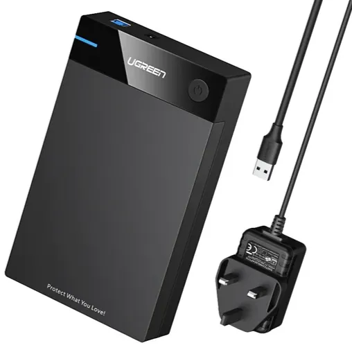 Best Price On Ugreen 3.5 Inch SATA SSD HDD External Hard Drive Enclosure In Pakistan. - mbatraders (1)
