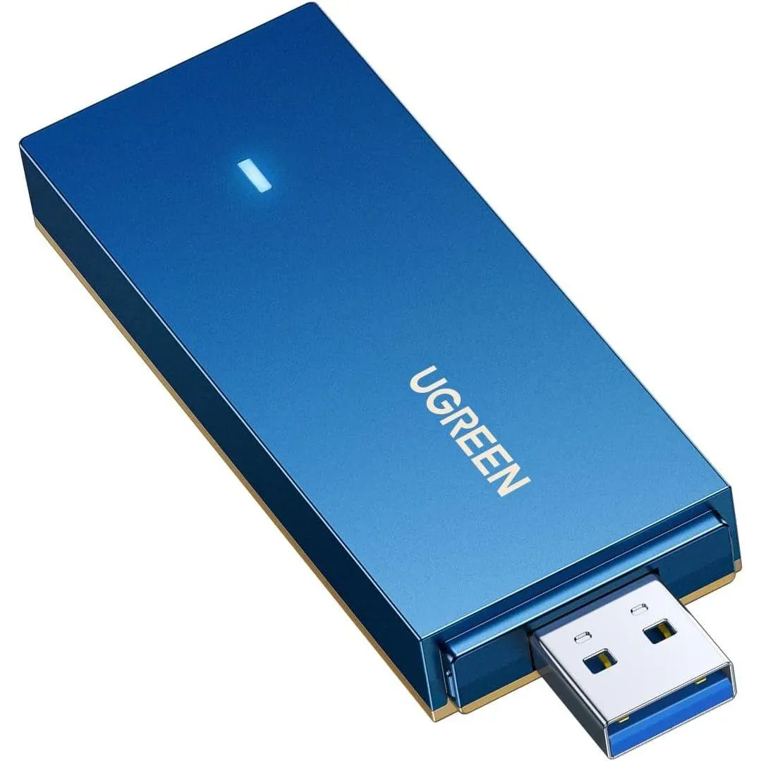 Best Price On Ugreen USB AX1800 1800Mbps 5G 2.4G Dual Band WiFi 6 Dongle Adapter In Pakistan - mbatraders (1)