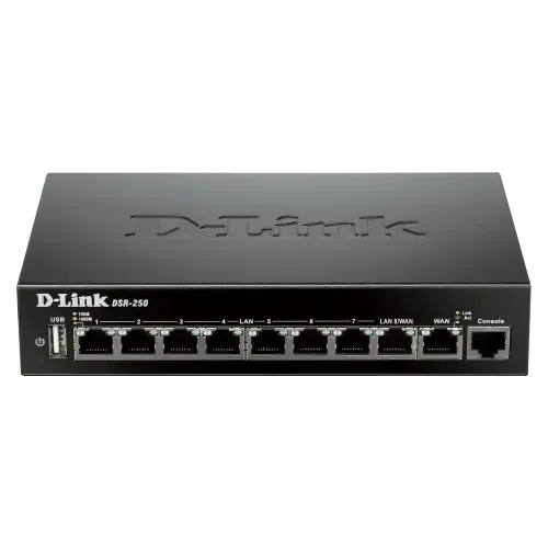 Best Price on D-Link DSR-250 8 Port Gigabit with Dynamic Web Content Filtering VPN Router In Pakistan - mbatraders (1)