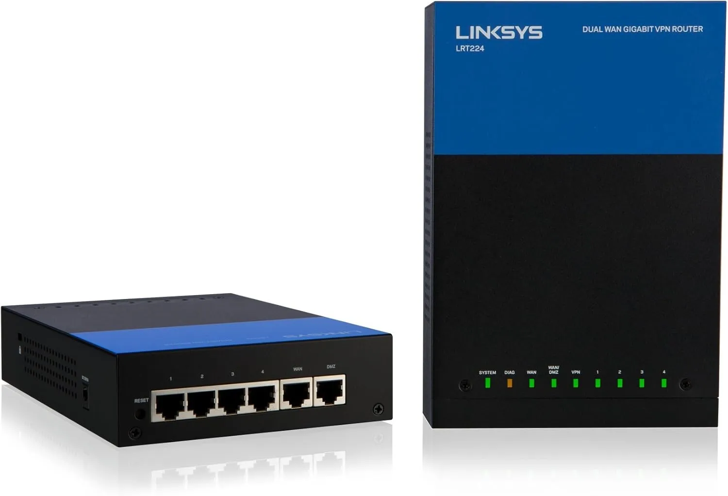 Best Price on Linksys LRT224 Dual WAN Business Gigabit VPN Router In Pakistan - mbatraders (1)