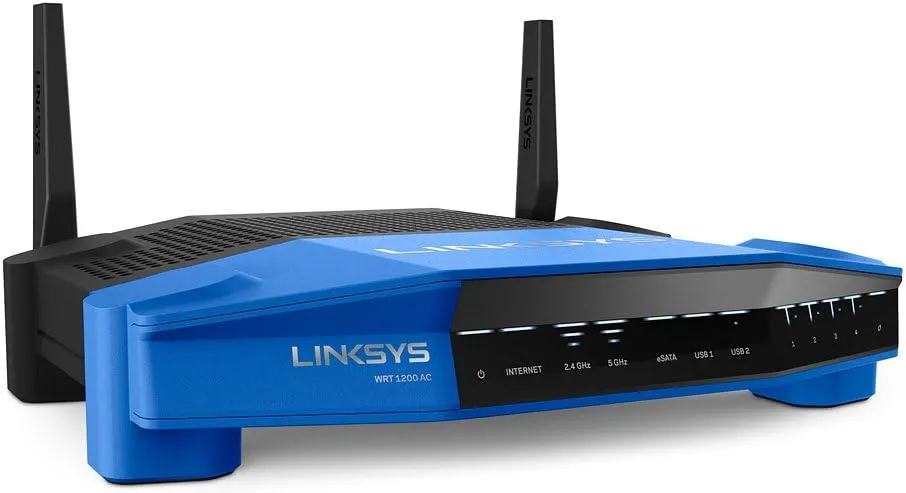 Best Price on Linksys WRT1200AC With USB 3.0 Ports and eSATA Dual-Band Gigabit Wi-Fi Wireless Router In Pakistan - mbatraders (1)