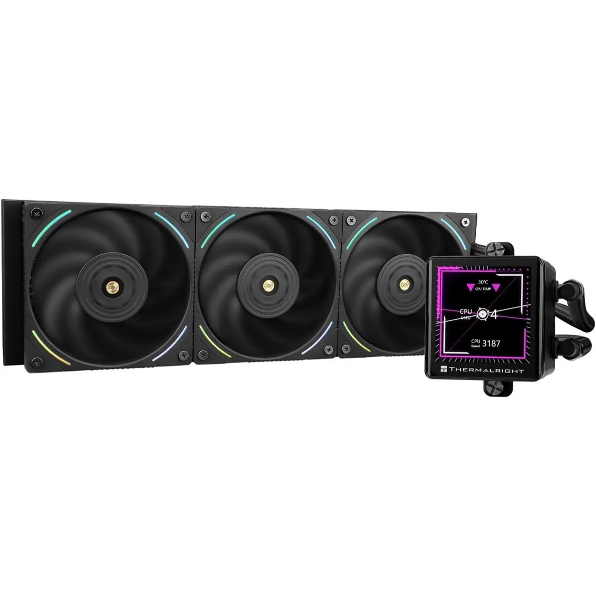 Thermalright Frozen Vision 360 Black Liquid CPU Water Cooler - mbatraders (1)