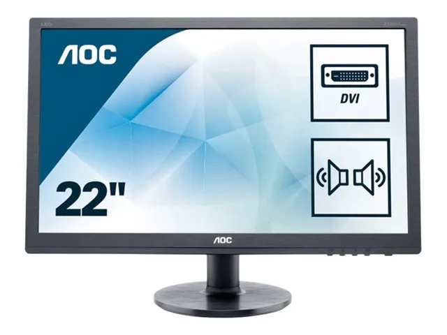 AOC E2275SWJ 22 VGA DVI HDMI Full HD LED Monitor - mbatraders (1)