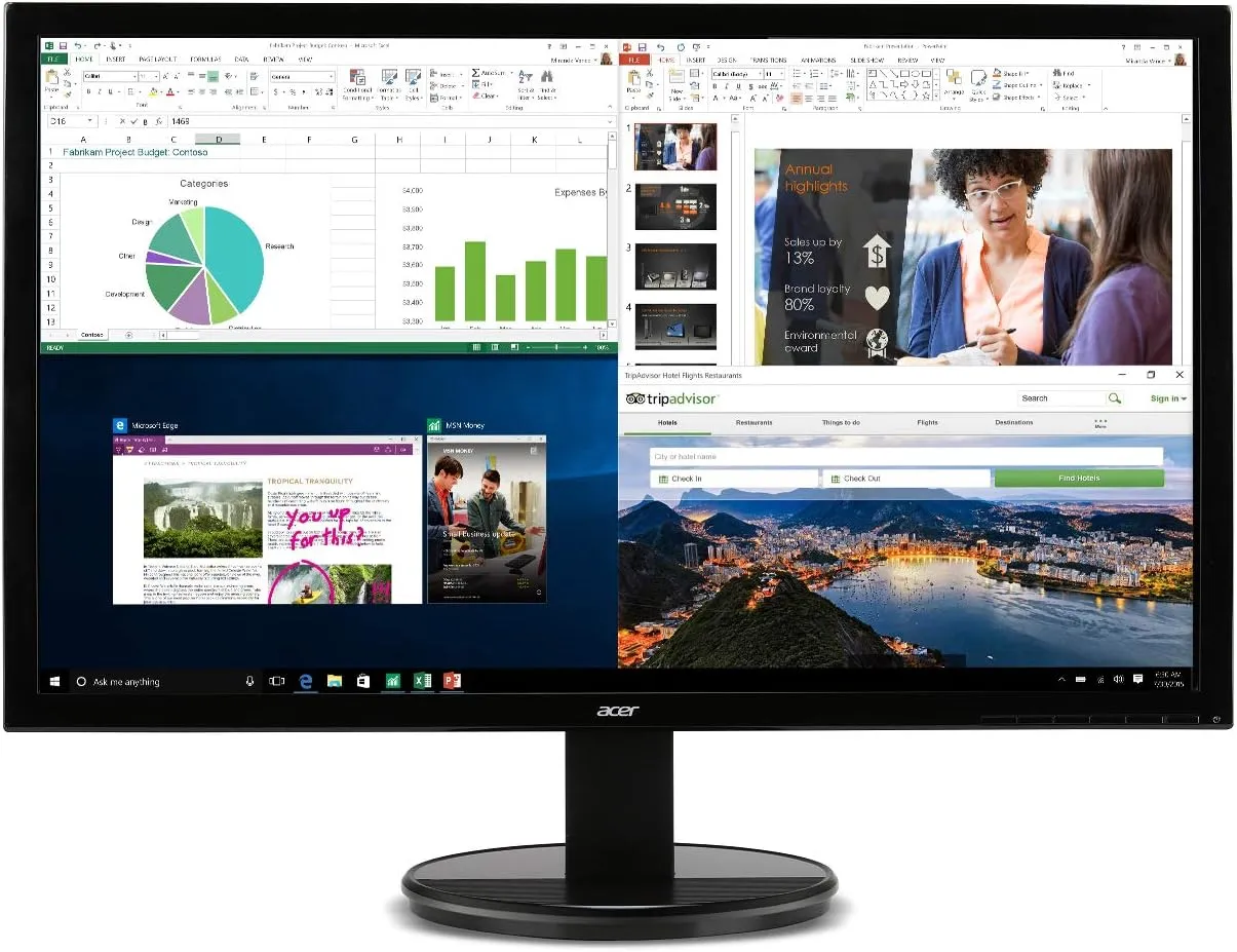 Best Price On Acer K202HQL Abi 19.5 HD (1366 x 768) Tilt VESA Compatible LCD Monitor In Pakistan - mbatraders (1)