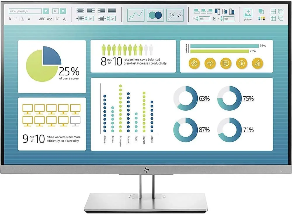 Best Price On HP EliteDisplay E273 27 HD IPS Screen LED Monitor In Pakistan - mbatraders (1)