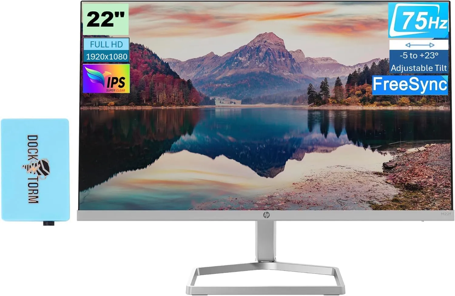 Best Price On HP M22f 22 IPS FHD LCD Monitor In Pakistan - mbatraders (1)