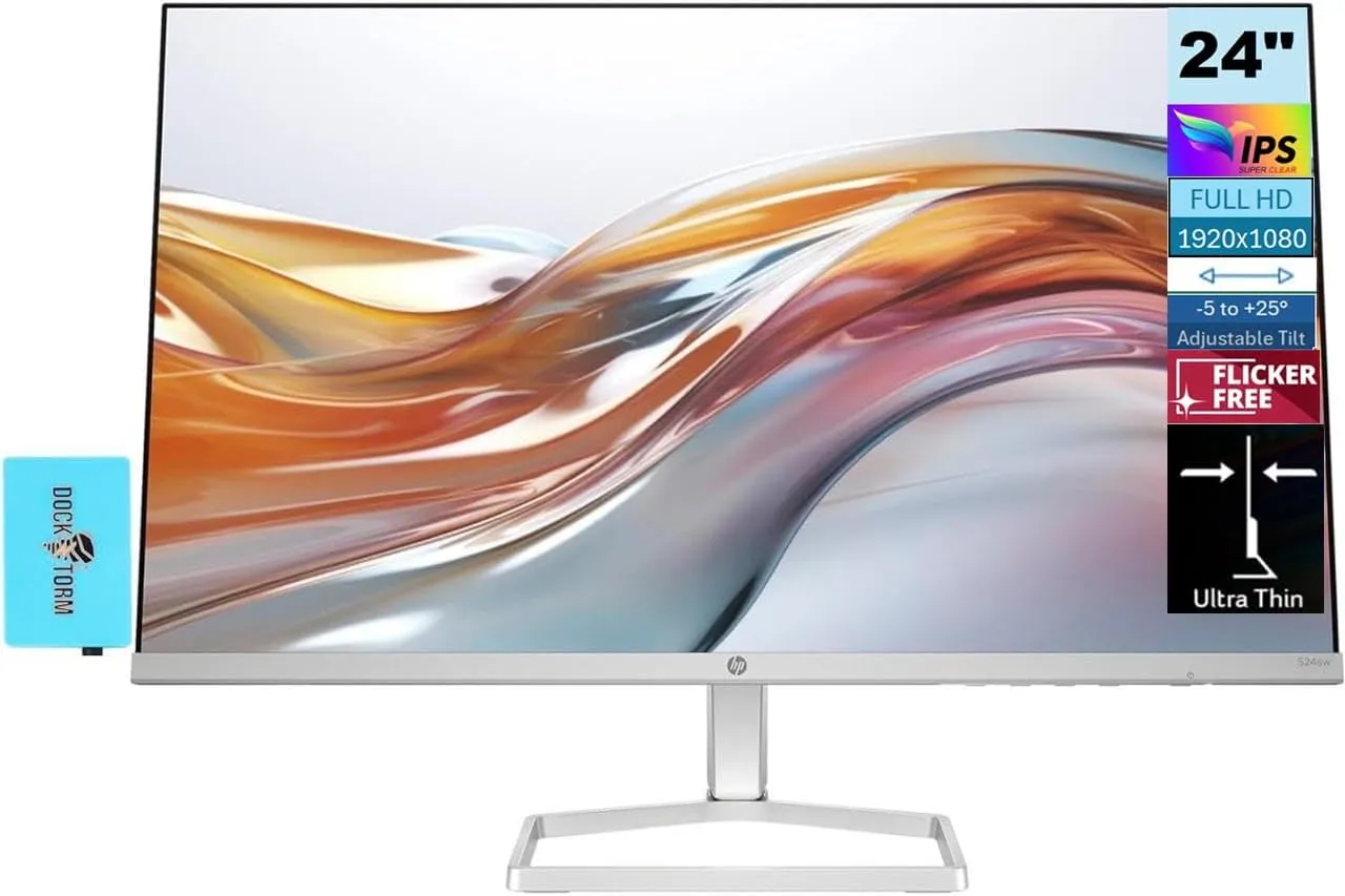 Best Price On HP Series 5 524sw 23.8 100Hz FHD LED Monitor In Pakistan - mbatraders (1)