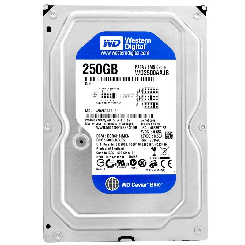 Best Price Western Digital 250GB 7.2K RPM IDE EIDE PATA 3.5 LFF Desktop PC Hard Disk Drive In Pakistan - mbatraders (1)