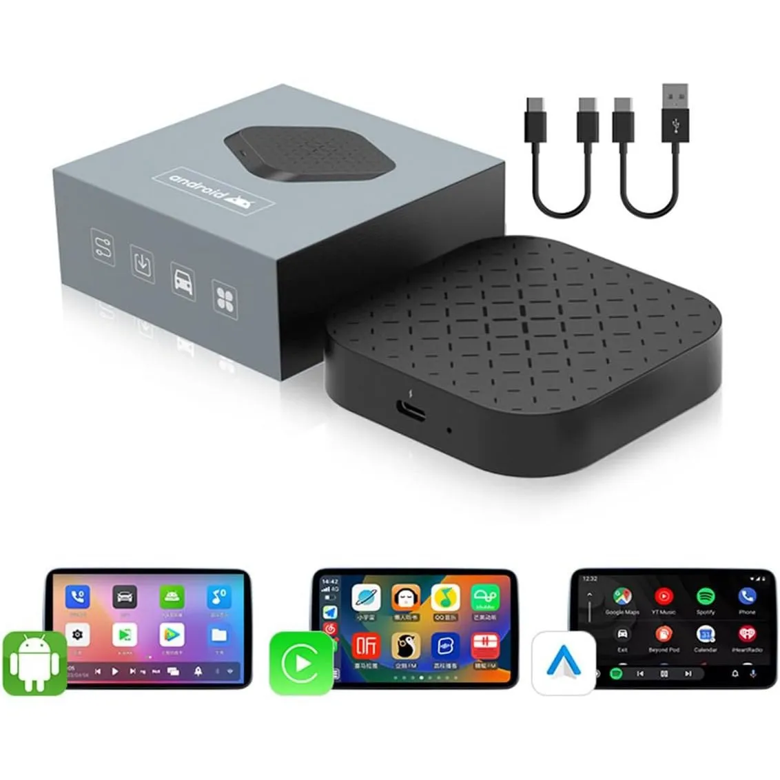 Best Price On acCarlinkit Wireless CarPlay 2GB16GB Android 11.0 Auto Adapter Magic AI Smart TV Box In Pakistan - mbatraders (1)