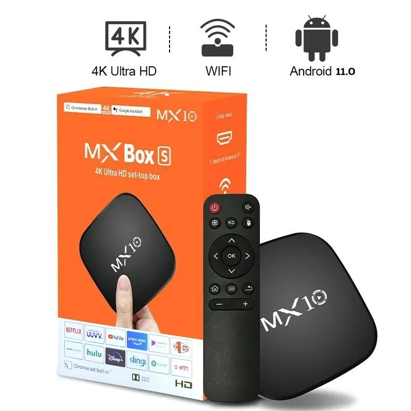 Best Price On MX10 1GB 8GB Android 11 Smart TV Box In Pakistan - mbatraders (1)