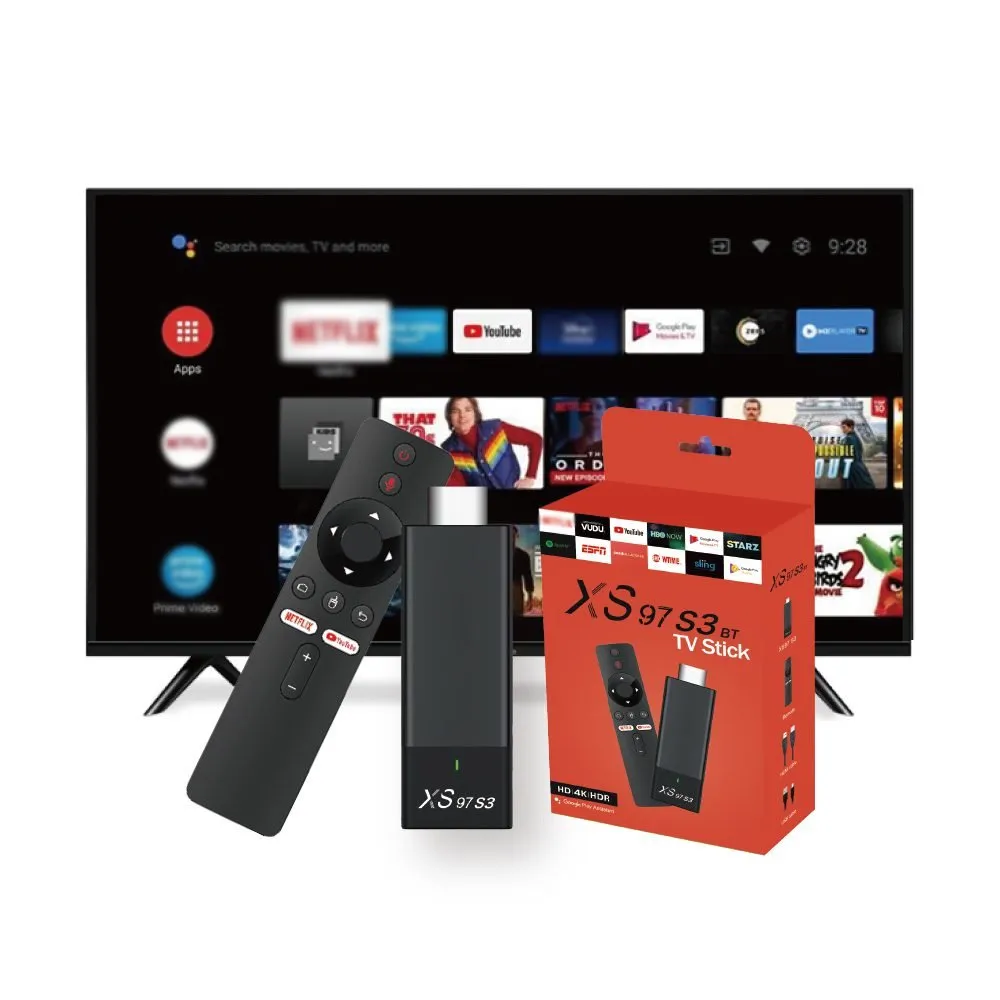 XS97 S3 2GB 8GB 4K Android 10.0 Quad Core Dual WiFi Allwinner H313 USB TV Stick - mbatraders (1)